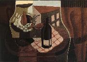 Juan Gris The small round table in front of Window France oil painting artist